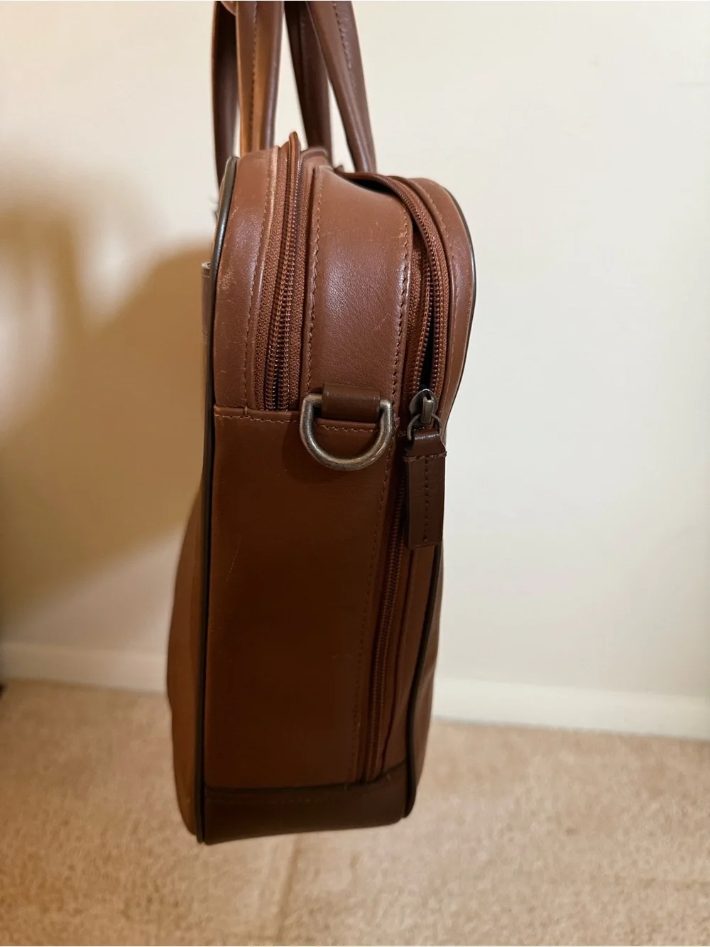Tumi Easton Slim Leather Laptop Bag